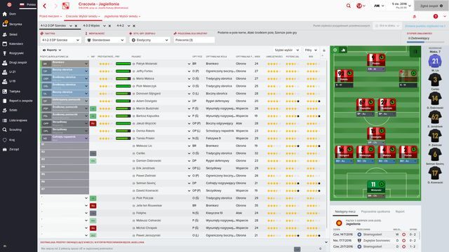 Przy wyborze składu w prosty sposób możesz dowiedzieć się, co o danych zawodnikach i ich przydatności sądzą asystenci. - Zgłoszenie zespołu w Football Manager 2016 | Przygotowania do meczu - Football Manager 2016 - poradnik do gry