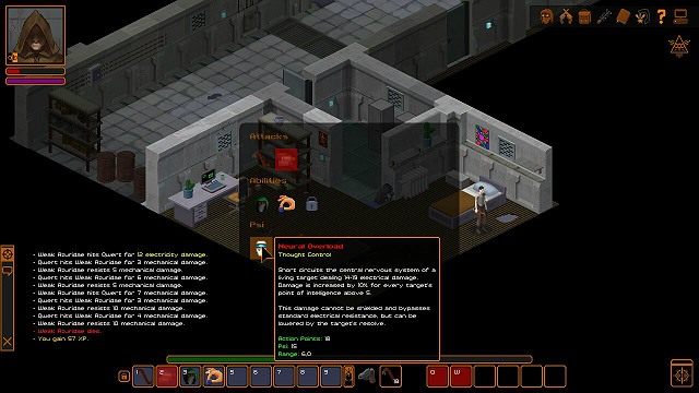 Po skończonej walce obudzisz się ponownie w swojej kwaterze, ale będziesz dysponować nową magiczną mocą - Neural Overload - Dobry start | Podstawy Underrail - Underrail - poradnik do gry