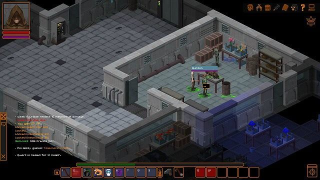 Porozmawiaj z Quintonem, który opowie Ci co nieco na temat eksperymentów, które przeprowadza - Dobry start | Podstawy Underrail - Underrail - poradnik do gry