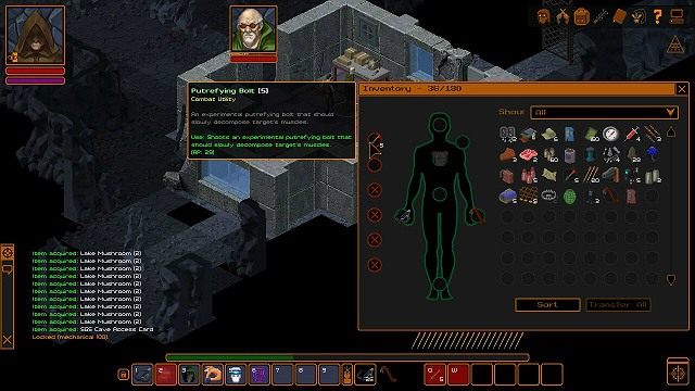 Zanim udasz się na północ, aby zdobyć próbki dla Quintona upewnij się, że uzbroiłeś swoją postać w kuszę i założyłeś dodatkowo Putryfeing Bolts bez których nie będziesz w stanie wykonać tej misji - Dobry start | Podstawy Underrail - Underrail - poradnik do gry