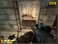 Następnie przejdź na lewą stronę kładki - na końcu przy ścianie znajduje się kratka [207], po zniszczeniu której wejdziesz do szybu wentylacyjnego - Misja VI - część 3 | Iron Storm - Iron Storm - poradnik do gry