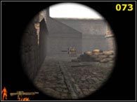 Idąc tym zaułkiem wejdź do zniszczonego budynku po twojej lewej i zabij żołnierza na piętrze - Misja III - część 1 | Iron Storm - Iron Storm - poradnik do gry