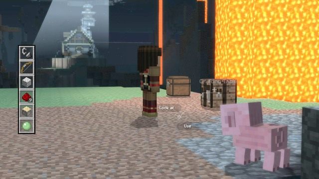 Po rozmowie podejdź do skrzyni, w której znajdziesz zapasy potrzebne do stworzenia wymaganego przedmiotu - Rozdział 4 | Epizod 4 - A Block and a Hard Place | Minecraft Story Mode - Minecraft: Story Mode - poradnik do gry