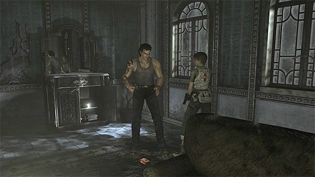 Uchwyt korbki znajdziesz pod lustrem - Początek eksploracji | Ośrodek szkoleniowy Umbrella | Resident Evil Zero HD - Resident Evil Zero HD - poradnik do gry