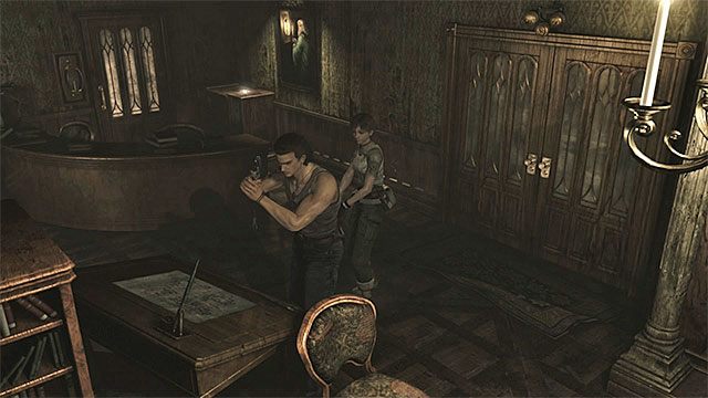 W pomieszczeniu jest m.in. mapa budynku - Początek eksploracji | Ośrodek szkoleniowy Umbrella | Resident Evil Zero HD - Resident Evil Zero HD - poradnik do gry