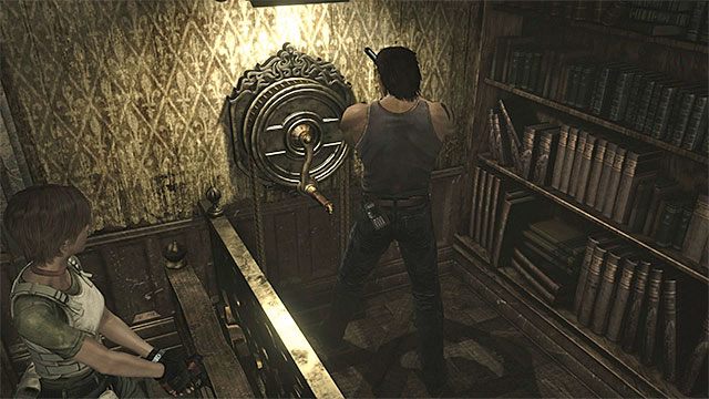 Użyj kołowrotka po tym jak Rebecca ustawi się na windzie - Początek eksploracji | Ośrodek szkoleniowy Umbrella | Resident Evil Zero HD - Resident Evil Zero HD - poradnik do gry