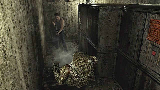 Użyj granatnika żeby zabić łowców - Zbadanie obszaru do przeprowadzania testów | Piwnica ośrodka szkoleniowego - Resident Evil Zero HD - poradnik do gry