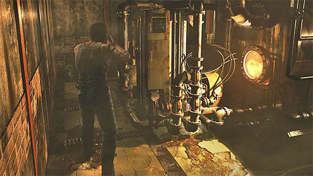 Wybierz północne drzwi znajdujące się w głębi ekranu - Uratowanie Rebecci | Piwnica ośrodka szkoleniowego | Resident Evil Zero HD - Resident Evil Zero HD - poradnik do gry