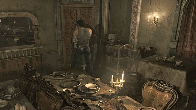 Klucza Facility Key po raz pierwszy możesz użyć żeby otworzyć drzwi do kuchni - Rozwiązanie zagadki z zegarem | Ośrodek szkoleniowy Umbrella - Resident Evil Zero HD - poradnik do gry