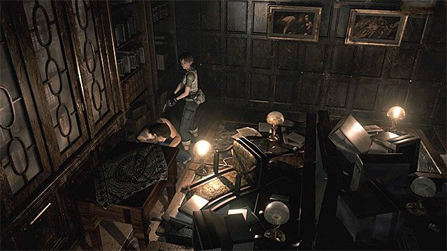 Po wejściu do nowego pomieszczenia przełącz się na Billyego - Rozwiązanie zagadki z zegarem | Ośrodek szkoleniowy Umbrella - Resident Evil Zero HD - poradnik do gry