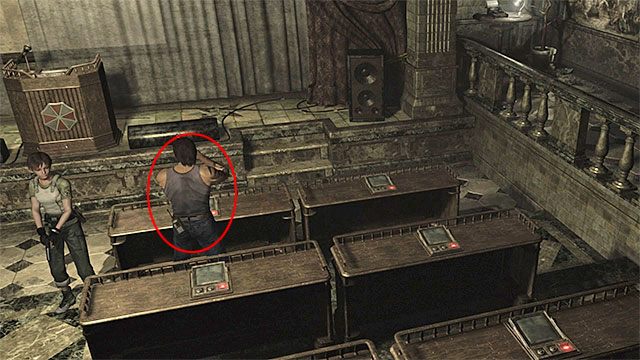 1 - Zagadka w pomieszczeniu konferencyjnym | Ośrodek szkoleniowy Umbrella - Resident Evil Zero HD - poradnik do gry