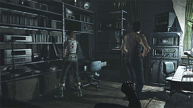 Uchwyt jest w pomieszczeniu z drugim zombiakiem-pijawką - Odblokowanie drzwi w obserwatorium | Ośrodek szkoleniowy Umbrella - powrót - Resident Evil Zero HD - poradnik do gry