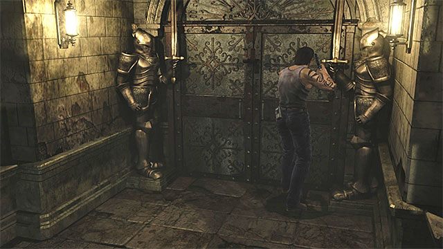 Drzwi prowadzące na zewnątrz budynku - Odblokowanie drzwi w obserwatorium | Ośrodek szkoleniowy Umbrella - powrót - Resident Evil Zero HD - poradnik do gry