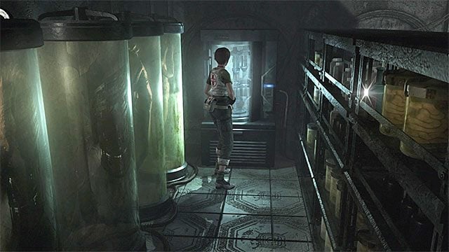 Miejsce pozyskania kapsuły - Pozyskanie niebieskiego artefaktu (Blue Leech Charm) | Laboratorium - Resident Evil Zero HD - poradnik do gry