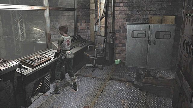 Umieść obie cewki w konsoli sterowania kolejką - Uruchomienie kolejki linowej | Laboratorium | Resident Evil Zero HD - Resident Evil Zero HD - poradnik do gry