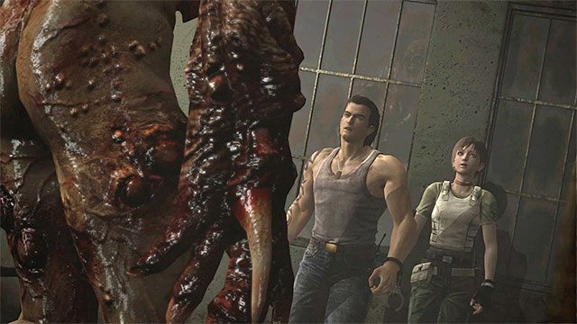 Początek drugiego starcia z Proto Tyrantem - Boss Proto Tyrant - drugie starcie | Oczyszczalnia | Resident Evil Zero HD - Resident Evil Zero HD - poradnik do gry