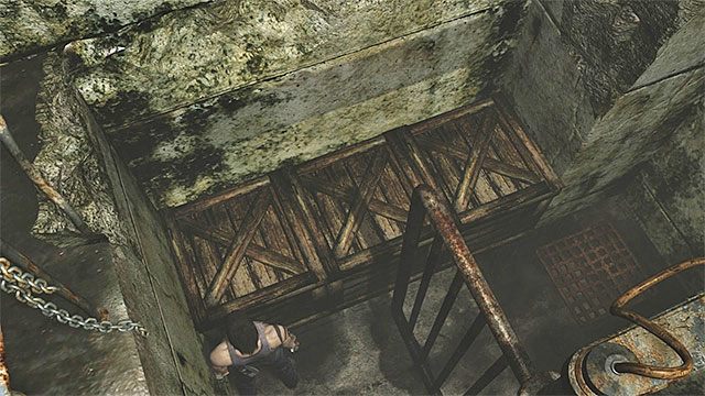 Odsuń się Billym od bramki, przełącz się na Rebeccę i po raz ostatni skorzystaj z akcji Rot - Rozwiązanie zagadki ze skrzyniami | Oczyszczalnia | Resident Evil Zero HD - Resident Evil Zero HD - poradnik do gry