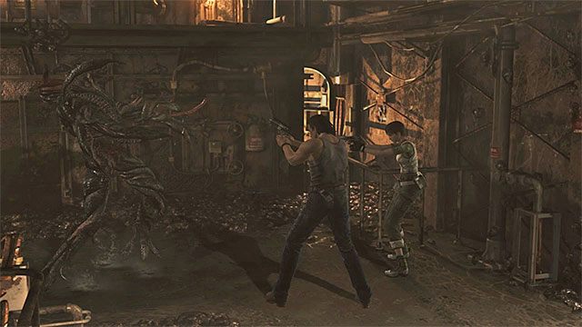 Używaj najlepszych broni do osłabiania królowej pijawek - Boss Queen Leech (Królowa pijawek) - pierwsze starcie | Oczyszczalnia - Resident Evil Zero HD - poradnik do gry