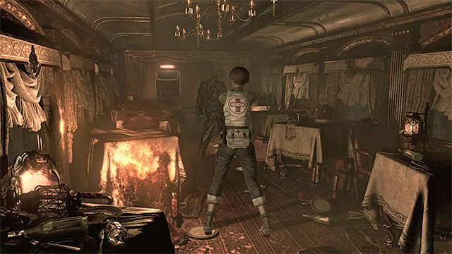 Leech zombie jest silniejszy i szybszy od zwykłego zombiaka, a na dodatek może atakować na odległość - Pierwsze wagony | Pociąg Ecliptic Express | Resident Evil Zero HD - Resident Evil Zero HD - poradnik do gry