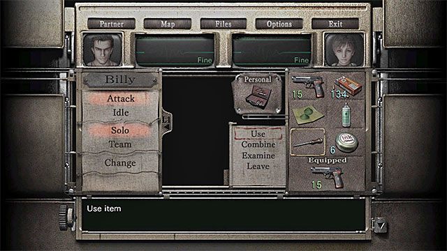 Przełącz się na Rebeccę (M1,9), podejdź nią do windy towarowej i odbierz podesłany przez Billyego szpikulec do lodu Ice Pick - Dalsza eksploracja pociągu | Pociąg Ecliptic Express | Resident Evil Zero HD - Resident Evil Zero HD - poradnik do gry