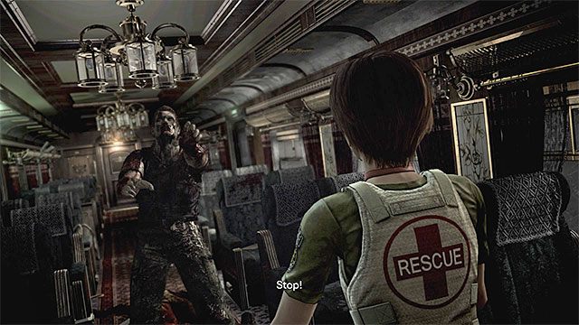 Jeśli grasz Rebeccą to załączy się filmik ze spotkania z nieumarłym Edwardem - Powstrzymanie pociągu przed wykolejeniem | Pociąg Ecliptic Express - Resident Evil Zero HD - poradnik do gry