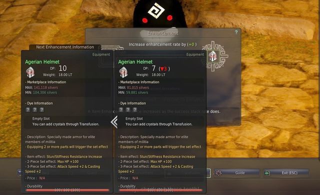 Ulepszanie ekwipunku - Black Desert Online: Ulepszenia ekwipunku (Enhancement & Transfusion) - Black Desert Online - poradnik do gry