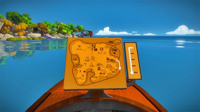 W czasie podróży po wyspie natrafisz również na łódkę - Mapa wyspy Witness - The Witness - poradnik do gry