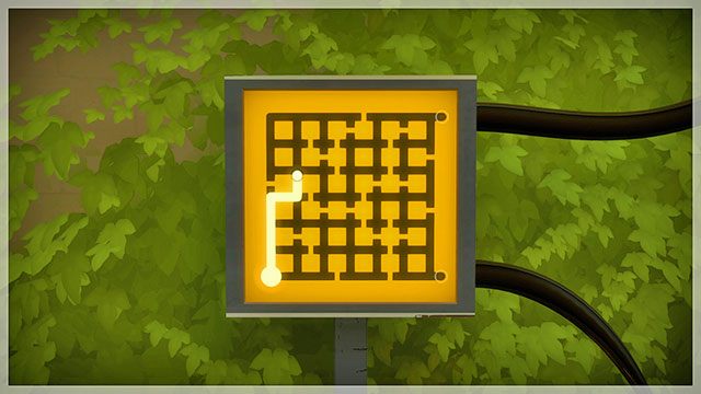 Po odblokowaniu panelu przy wejściu oraz usunięciu bariery wróć do panelu z dwoma kablami - Fort - Sekrety i znajdźki The Witness - The Witness - poradnik do gry