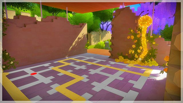 Z powodu błędu łamigłówka zmieniła kolor na żółty - Fort - Sekrety i znajdźki The Witness - The Witness - poradnik do gry