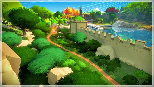 Wyjdź z fortu, przy skałach skręć w lewo i wejdź na górę - Fort - Sekrety i znajdźki The Witness - The Witness - poradnik do gry