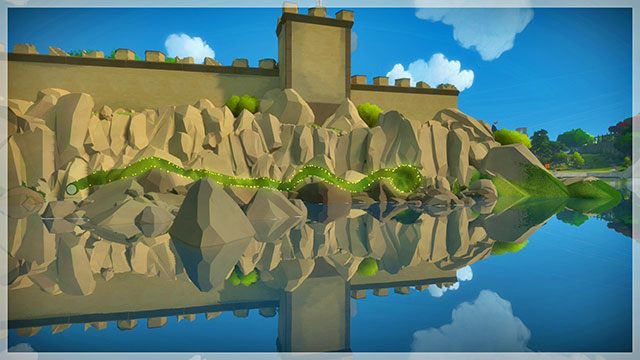 Ostatnia łamigłówka z tego zestawu wymaga podróży po tej samej trasie - Fort - Sekrety i znajdźki The Witness - The Witness - poradnik do gry