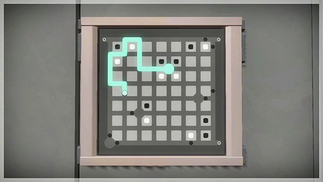 Po rozwiązaniu obu zestawów zagadek wróć do wcześniej mijanych drzwi - Okolice fortu - Solucja The Witness - The Witness - poradnik do gry