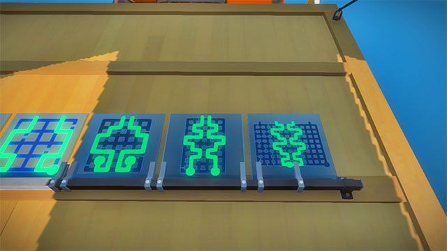 Pierwszy zestaw łamigłówek, prawa część - Rozwiązania zagadek | Warsztat na nabrzeżu - The Witness - poradnik do gry