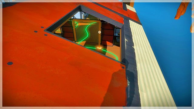 Połącz żółtą wazę z ramą drzwi - Warsztat na nabrzeżu - Sekrety i znajdźki The Witness - The Witness - poradnik do gry