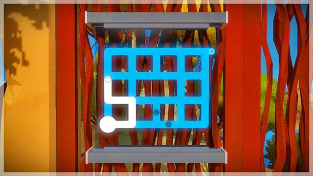 Dotrzesz do zagadki na drzwiach wejściowych - Skała - Solucja The Witness - The Witness - poradnik do gry