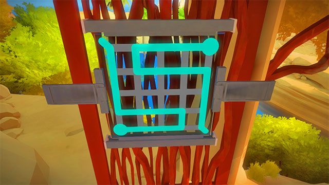 Zagadka na drzwiach prowadzących do lasera - Rozwiązania zagadek | Skała - The Witness - poradnik do gry