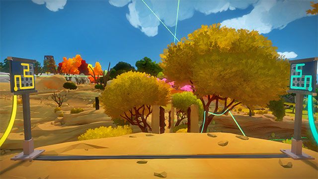 Laser, pierwsza para zagadek - Rozwiązania zagadek | Skała - The Witness - poradnik do gry