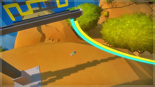 Pierwszy znajdujący się na terenie skały audiolog znajdziesz tuż pod zestawem łamigłówek ze znikającym żółtym promieniem - Skała - Sekrety i znajdźki The Witness - The Witness - poradnik do gry