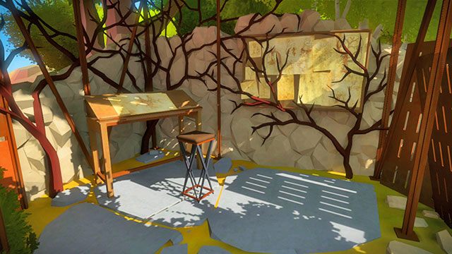 Rozwiązanie wszystkich łamigłówek da ci dostęp do pracowni rysownika - Ogród - Solucja The Witness - The Witness - poradnik do gry