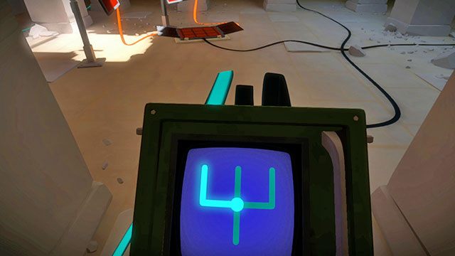 Na pierwszy poziomie podziemi również będziesz musiał skorzystać ze światła - Świątynia słońca - Solucja The Witness - The Witness - poradnik do gry