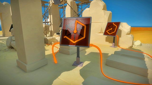 Powierzchnia, panel drugi - Rozwiązania zagadek | Świątynia słońca - The Witness - poradnik do gry