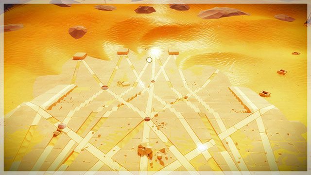 W celu znalezienia kolejnych dwóch łamigłówek wejdź po schodach na szczyt wejścia do świątyni i spójrz na ziemię - Świątynia słońca - Sekrety i znajdźki The Witness - The Witness - poradnik do gry