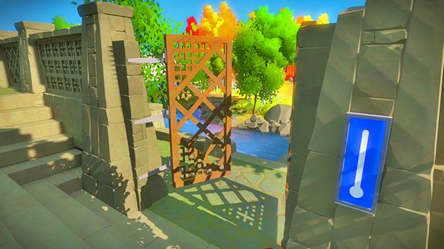 Będąc na zewnątrz możesz otworzyć również drugie drzwi prowadzące do kapliczki - Kapliczka - Solucja The Witness - The Witness - poradnik do gry