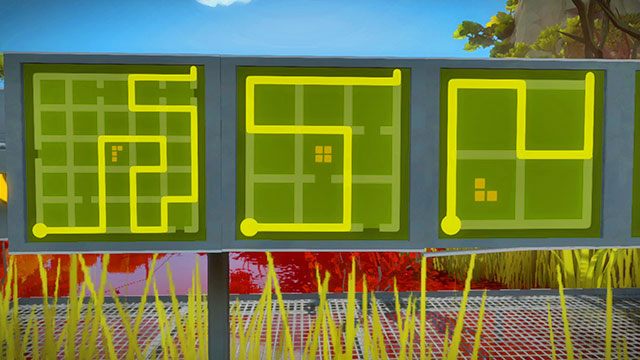 Panele szkoleniowe, pierwszy zestaw, trzy kolejne - Rozwiązania zagadek | Bagna - The Witness - poradnik do gry