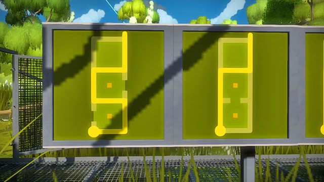 Panele szkoleniowe, drugi zestaw, dwa pierwsze - Rozwiązania zagadek | Bagna - The Witness - poradnik do gry