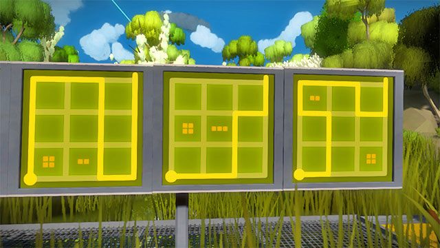 Panele szkoleniowe, drugi zestaw, trzy ostatnie - Rozwiązania zagadek | Bagna - The Witness - poradnik do gry