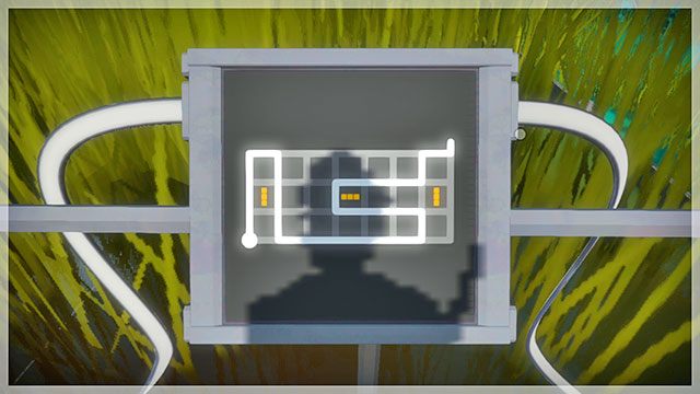 Platforma pozwalająca dostać się na teren bagniska - Rozwiązania zagadek | Bagna - The Witness - poradnik do gry