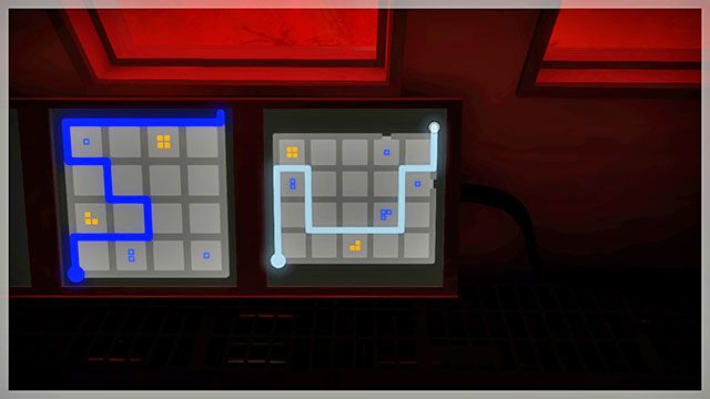 Trzecia piwnica, kolejne dwa panele - Rozwiązania zagadek | Bagna - The Witness - poradnik do gry