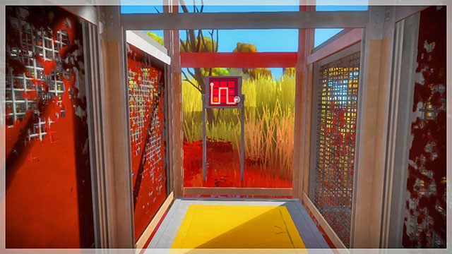 Zagadka z platformą, prawidłowe ustawienie postaci oraz drugiego panelu - Rozwiązania zagadek | Bagna - The Witness - poradnik do gry