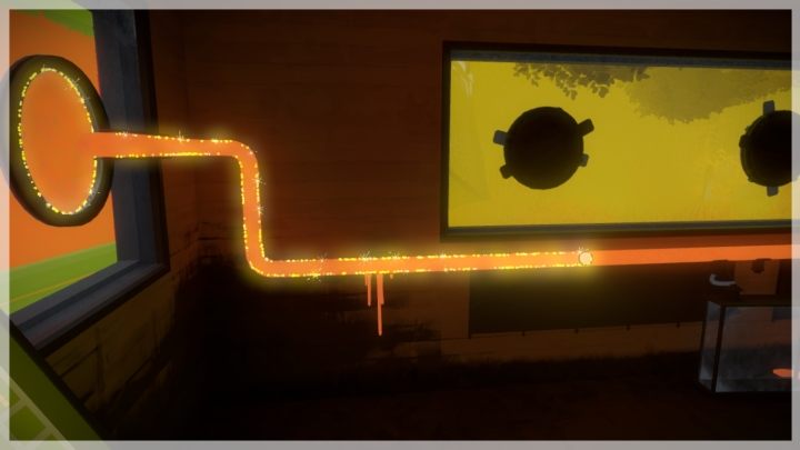 Druga położona jest w piwnicy najbliżej czerwonej platformy prowadzącej wprost do lasera - Bagna - Sekrety i znajdźki - The Witness - poradnik do gry